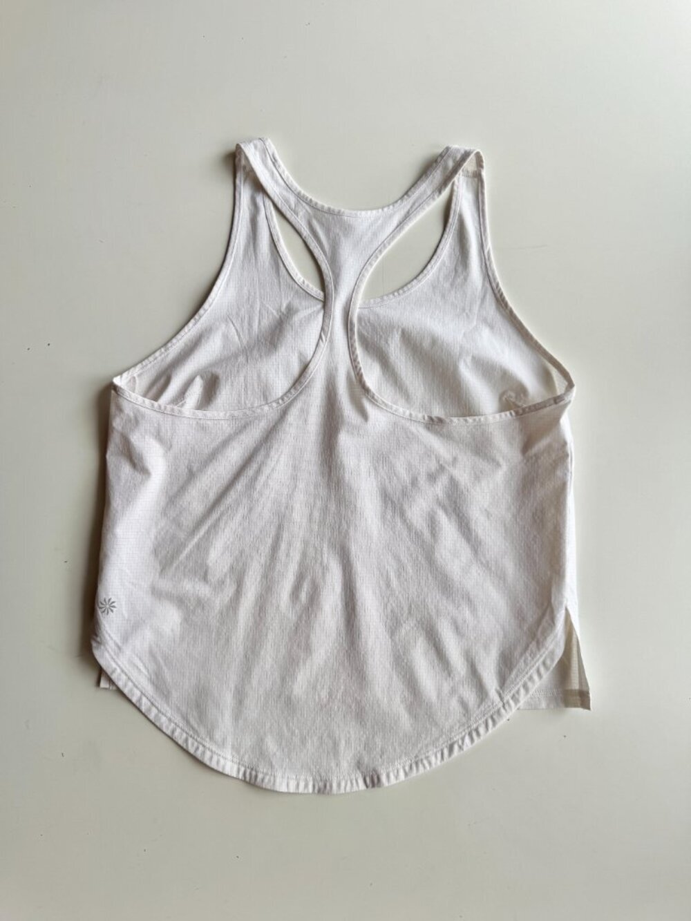ATHLETA Navigate White Ripstop Scoop Neck Racerback Tank Top, Size S - Picture 8 of 11